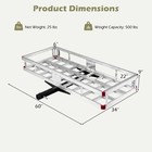 60  X 22  Aluminum Rv 2  Hitch Mount Cargo Carrier Truck Luggage Basket 500lbs