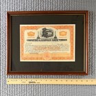 Antiques Crompton   Knowles Loom Works Stock Certificate Framed Worcester Ma