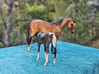 Vintage Breyer Cupid And Arrow Thoroughbred Mare Foal Set  3367