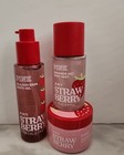 Victoria s Secret Pink Juicy Strawberry 3 Pcs Gift Set Travel Size Brand New