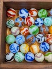 Vintage Marbles Lot Of 60 West Virginia Swirls Alley Agate Ravenswood  Champion 
