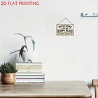 Wooden Welcome Sign Vintage Rustic Farmhouse Wall Decor