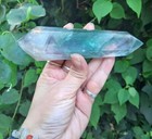 Jumbo Rainbow Fluorite Double Terminated Wand  Soul Purpose  Intuition  Clarity