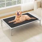 32 42 49 In Cooling Elevated Dog Bed Chew Proof Raised Pet Cot W  Aluminum Frame