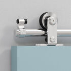 4ft-20ft Stainless Steel Sliding Barn Door Hardware Kit For Single double Door 