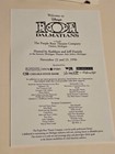 101 Dalmatians Program From The Purple Rose Theatre Benefit  Autographed By Jeff