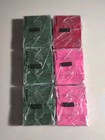Lot Of 6 Sculpey Iii Polymer Clay 2oz Oven Bake Clay 3 Green  2 Pink  And 1 Red