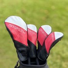 New Tlm Golf Stealth 2 Driver Fairway Woods Hybrid Headcover Red Black