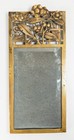 Antique Aesthetic Style Brass Or Bronze Small Mirror With Flower Design