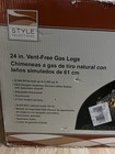 24    Vent-free Dual Fuel Gas Fireplace Logs Open Box Style Selection