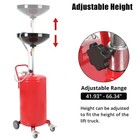 20 Gallon Waste Oil Drain Tank Air Operated Adjustable Funnel