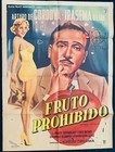 Fruto Prohibido Arturo De Cordova Irasema Dilian Mexican Movie Poster 1952