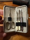 Vintage   Manicure Set Made In Germany With Suede Case