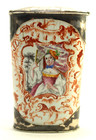   1730 s Silver   Enamel Etui Perfume Necessaire Romantic Scenes In Rococo Taste