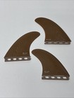 True Ames Thruster Large 3 Fin Set Tri-fin Fiberglass Brown Heavy-weight Riders
