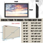 Outdoor Tv Cover Fitted Waterproof Weatherproof Television Protector 30-85 Inch