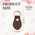 12 Pcs Purse Strap Mount Hook For Bag Making Supplies Shoulder Belt  Dark Brown