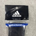 Adidas Climalite Interval Reversible Headband Osfa Black Sweatband Sports Y2k