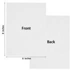 50 Pack Blank Cards Folded Cardstock Thank You Greeting 4x6  White 