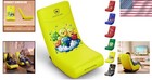 Ergonomic Gaming Floor Rocking Chair With Angle Limiter In Yellow Earth Pattern