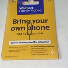 Walmart Family Mobile Sim Kit Works In Smart Phones Nano Fit Unlocked Sale