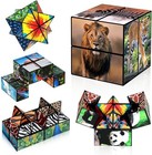 2 In 1 Star Cube Magic Cube Set  Fidget Toy For Kids  Animal Toys For Ages 8-   