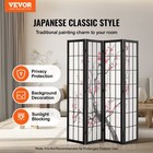Room Divider  4 Panel Japanese Room Divider Screen  Wood Folding Privacy S