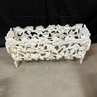 Pair Of Vintage Mid-century Cast Iron Grapevine Garden Planters 24 5 