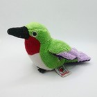 Ganz Lil kinz Hummingbird Plush Only No Code Hs502 Webkinz Green Red Purple 