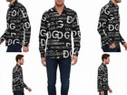 Dolce gabbana Men Shirt Button Down Long Sleeve Cotton Casual Shirt Size Large