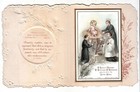 Christmas Greeting St Louis Of Gonzaga Baby Angelic 3 Folding Vict Card C1880s