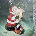 Vtg Bucilla Felt Stitchery Christmas Stocking  a List For Santa  Kit 82251 New