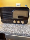 Working Vintage Ge Model 218 Tube Radio Am fm Bakelite 1940s Antique