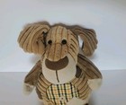 Jellycat Cordy Roy Dog Plush Brown Plaid Patchwork Stuffed Animal Puppy