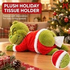 Funny Grinch Grumpy Butt Plush Tissue Holder-whimsical Christmas Decor Gift