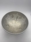 Vtg 7 Star Pattern Rustic 3 Leg Farmhouse 9   Footed Colander Strainer Aluminum 