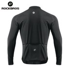 Rockbros Bicycle Fleece Thermal Jacket Cycling Jersey Long Sleeves Windproof 