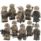 Elite Delta Force Mini Military Figures Set     10 U s   Soldiers With Gears
