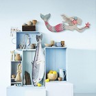 Wooden Mermaid Wall Decor Beach Art Hanging Mermaid Plaque Sign Nautical Decor
