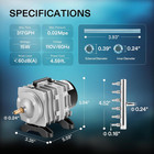 317gph Commercial Air Pump 15w 6 Outlet 20 L min For Aquarium And Hydroponic Sys
