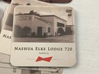 Lot Of 20 Double Sided Budweiser   Nashua Elks Lodge 720 Coasters 2010