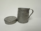 Original Ww1-ww2 Military Aluminum Collapsible Cup W  Maltese Cross Lid