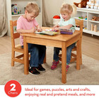 Melissa   Doug Solid Wood Kids Table And Chairs  2   Premium Quality Wooden Todd