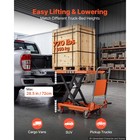 Uimoso Hydraulic Lift Table Cart  770lbs Capacity 28 5in Height  Foldable Handle