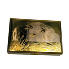 Made In Melissa England Vintage Make Up Box With Music Trinket Decerotive Birds