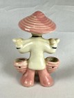 Vintage Mid Century 1950s Asian Ceramic Figurine Carrying Water Buckets