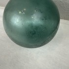Green Hand Blown Art Glass Nautical Float Ball Large Beach Coastal Decor Home