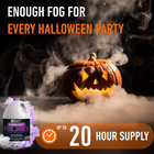 Essential Values Fog Machine Fluid - Extreme High Density Fog Juice  128 Fl Oz  