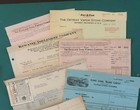 Lot Of 6  Vintage 1920 s Paper Invoices From Hardware Store Journaling Crafts