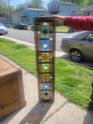 1 Circa 1870 Antique American Stained Glass Transom Window  With 32 Roundels 